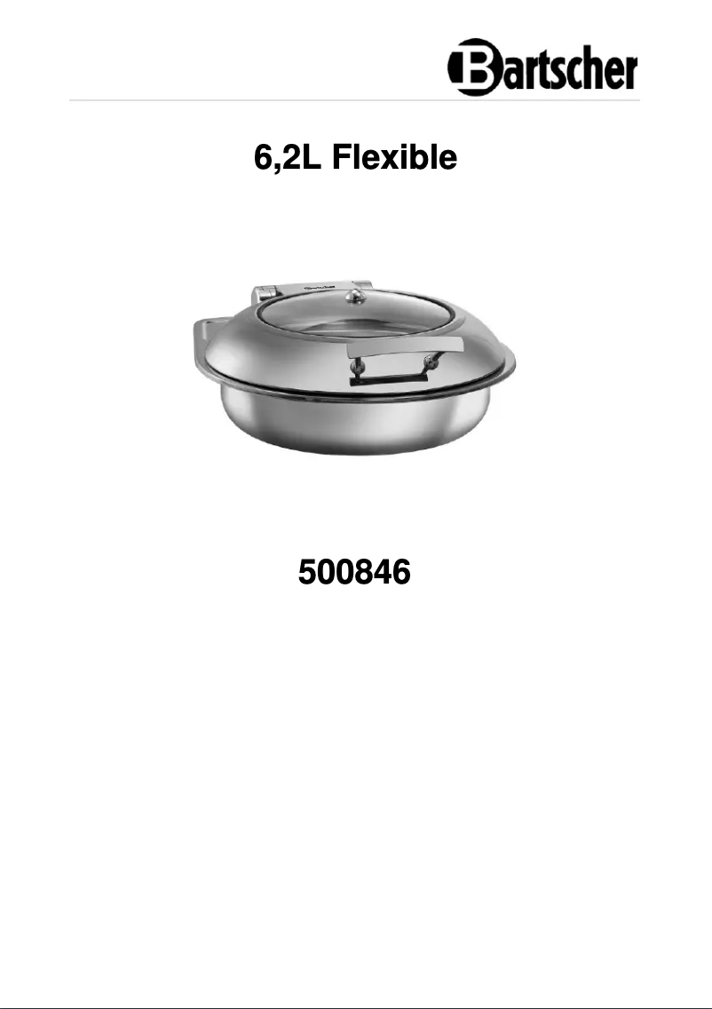 Page n°1 - Manuel utilisateur Bartscher 500846