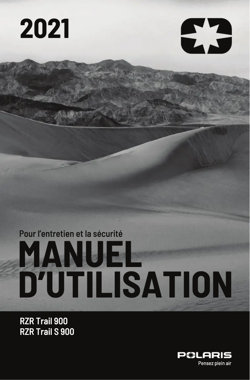 Page 1 de la notice Manuel utilisateur Polaris RZR Trail Sport (2021)