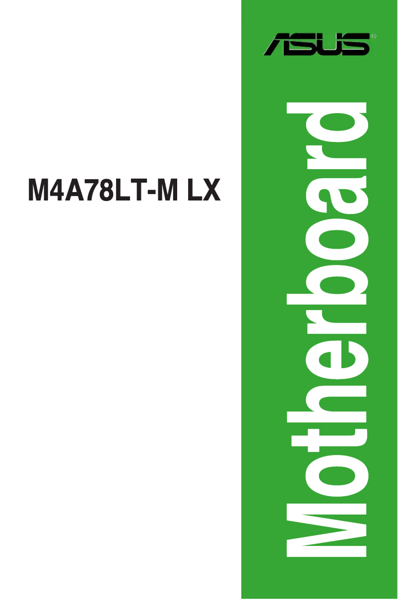 Page 1 de la notice Manuel utilisateur Asus M4A78LT-M LX