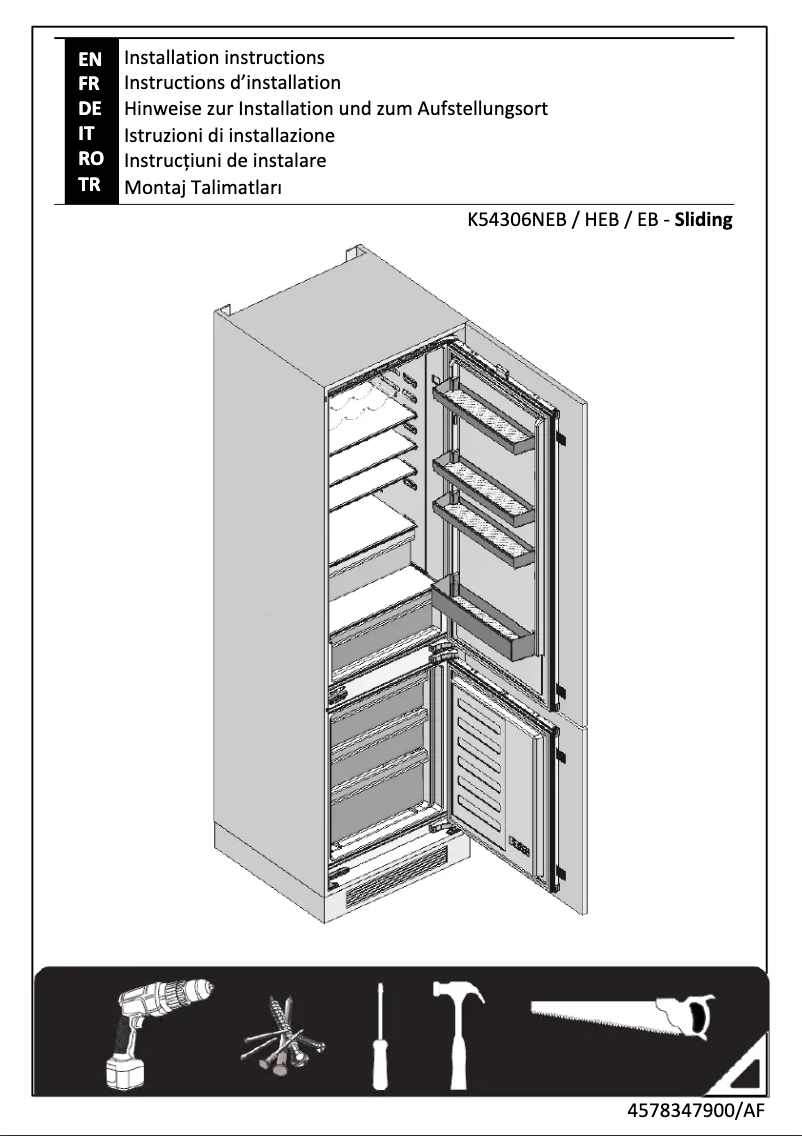 Image de la première page du manuel de l'appareil BCNA306E4SN