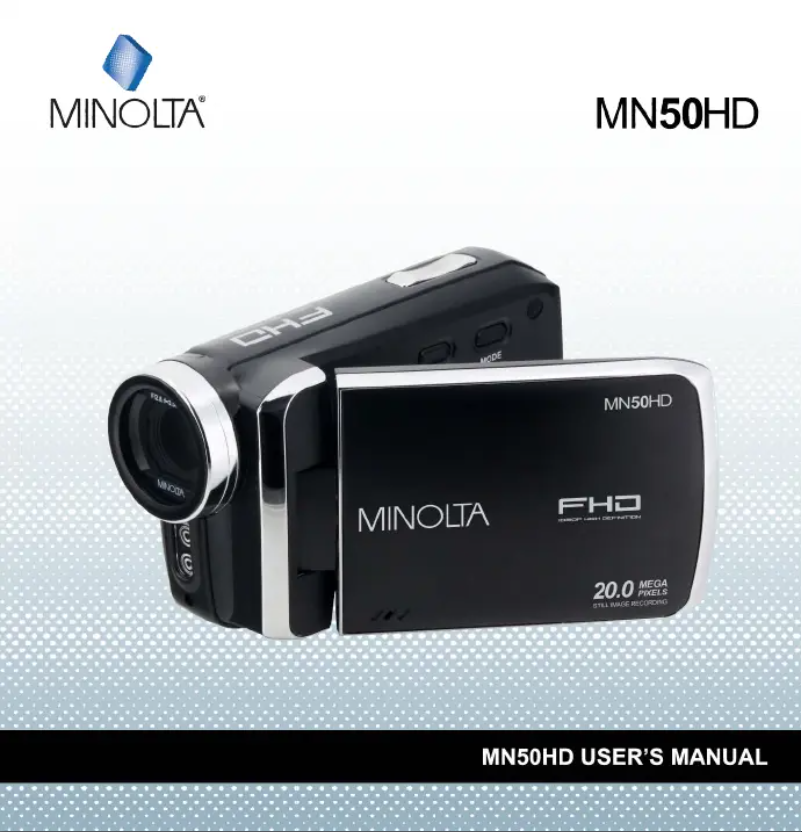 Page n°1 - Manuel utilisateur Minolta MN50HD