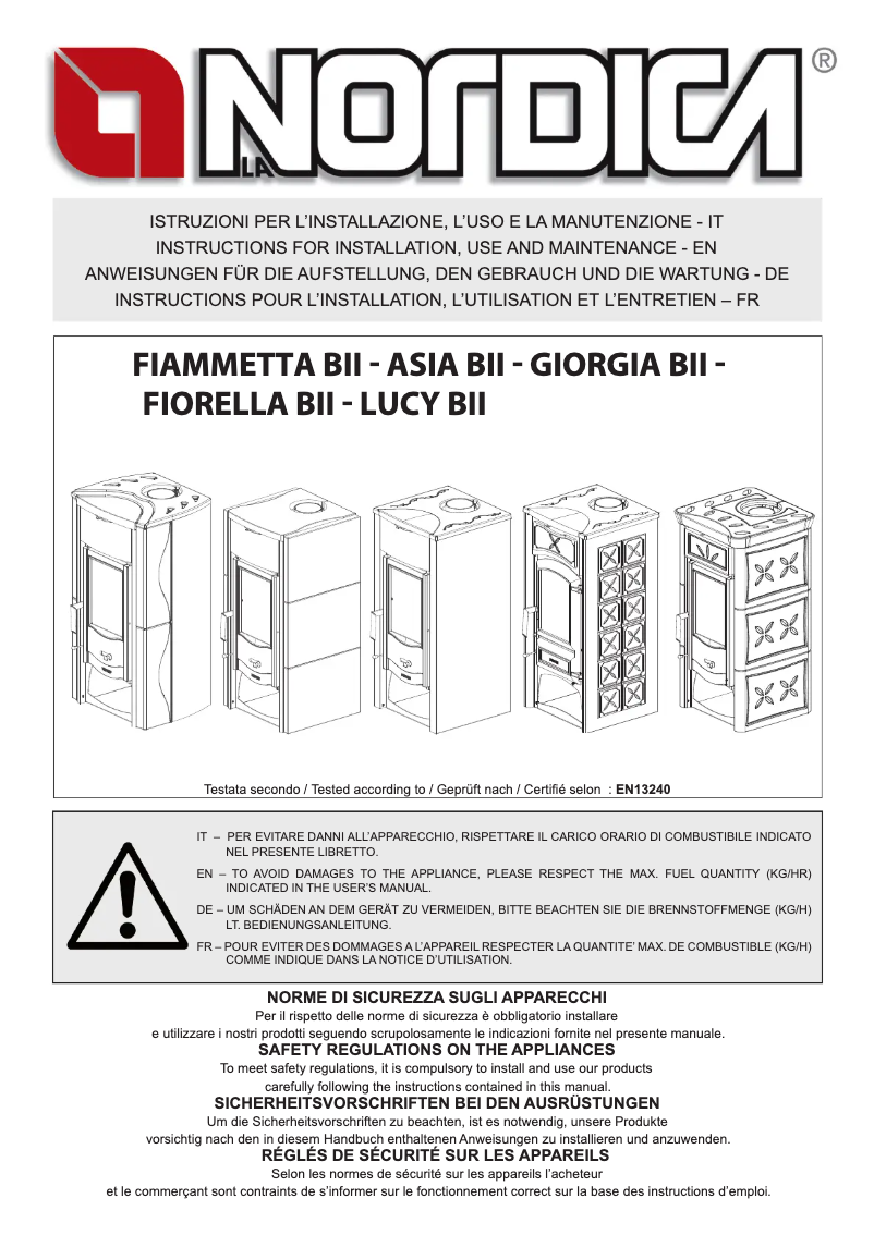 Imagen de la primera página del manual del dispositivo Asia BII