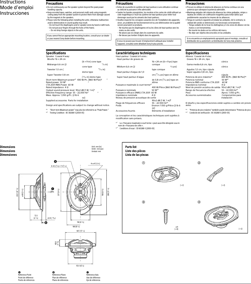Image de la première page du manuel de l'appareil XS-R6946