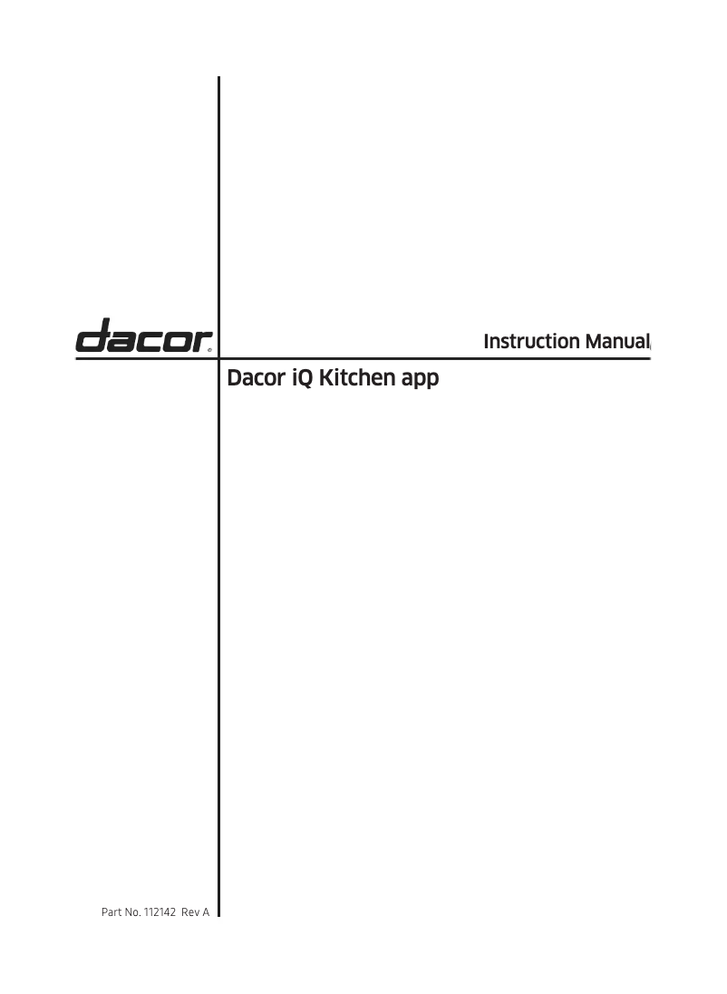 Page n°1 - Manuel utilisateur Dacor MRV36-ERS