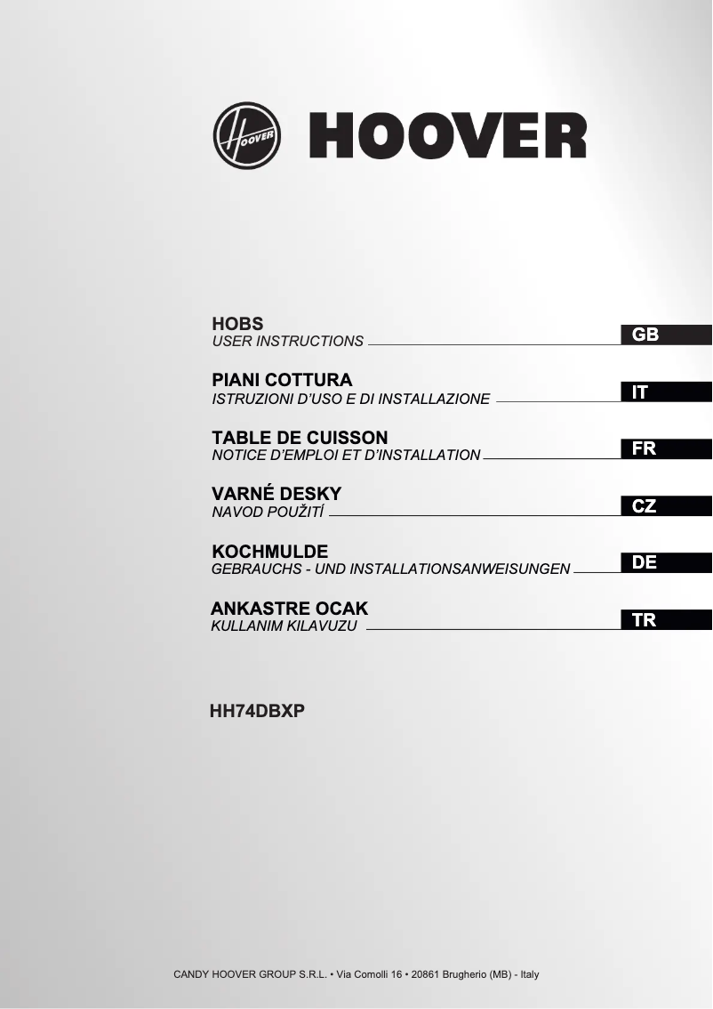 Page 1 de la notice Manuel utilisateur Hoover HH64EXFP