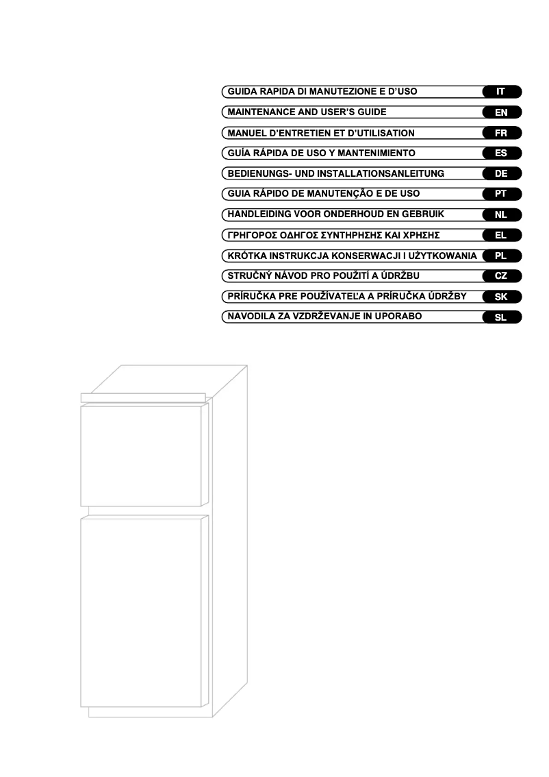 Page 1 de la notice Manuel utilisateur Candy CFBD2450/2ES