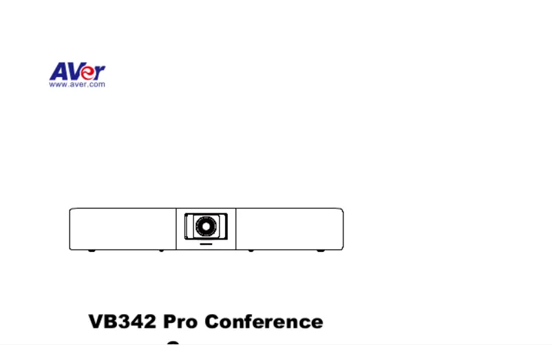 Image de la première page du manuel de l'appareil VB342 Pro