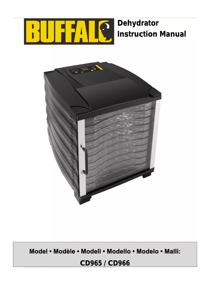 Page 1 de la notice Manuel utilisateur Buffalo CD966