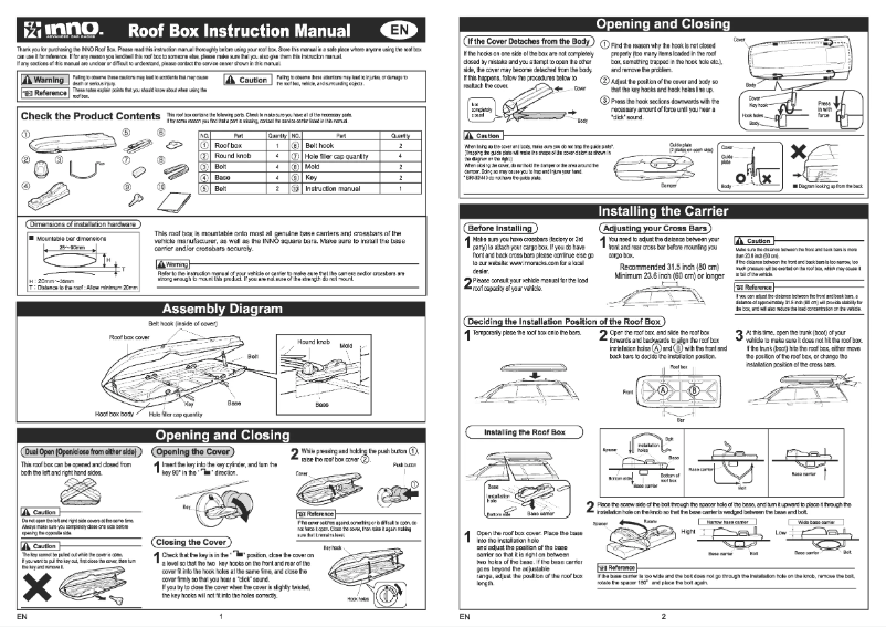 Página 1 del manual Manual de usuario Inno BRA585