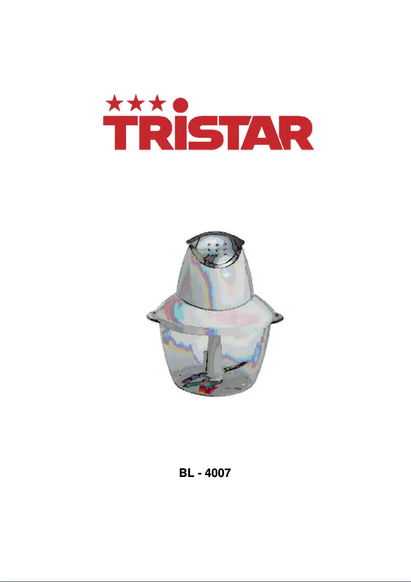 Page 1 de la notice Manuel utilisateur TriStar BL-4007