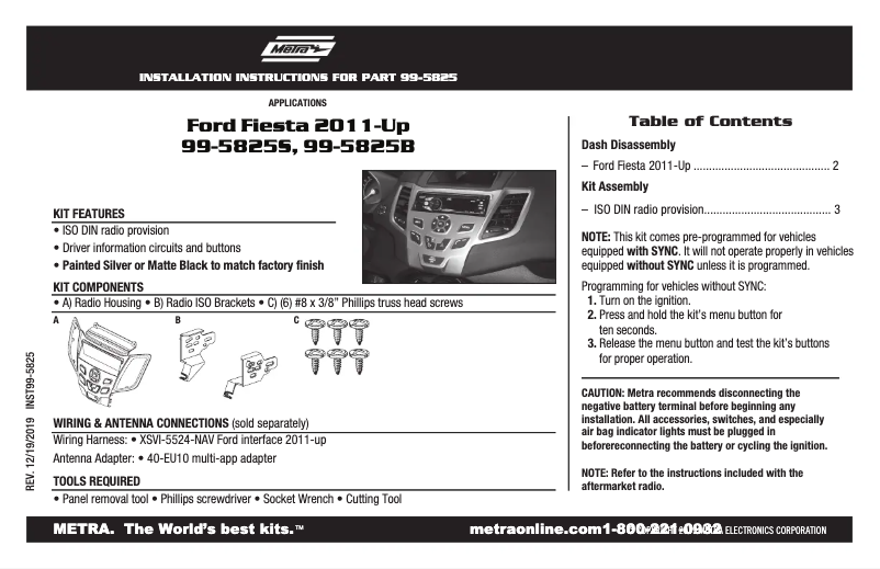 Page 1 de la notice Manuel utilisateur AXESS 99-5825S