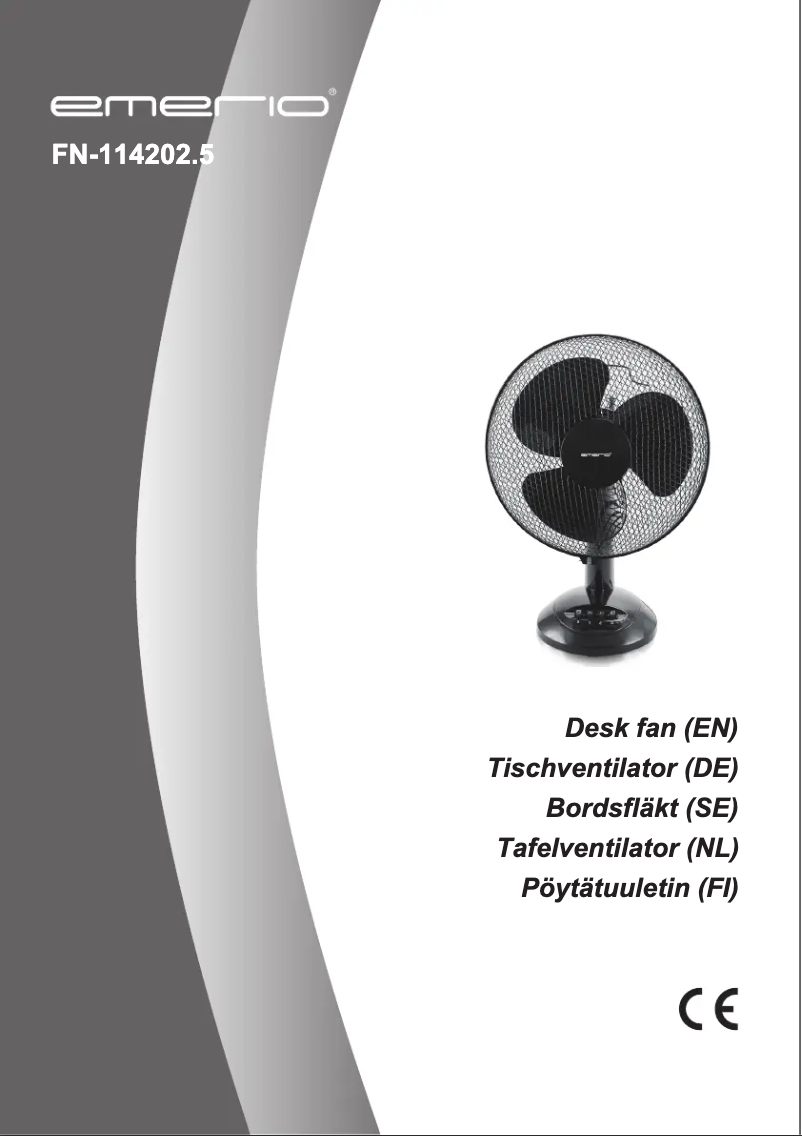 Page n°1 - Manuel utilisateur Emerio FN-114202.5