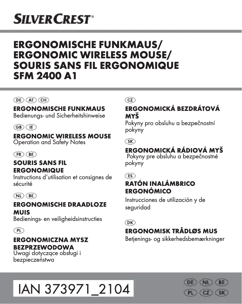 Page 1 de la notice Manuel utilisateur SilverCrest SFM 2400 A1