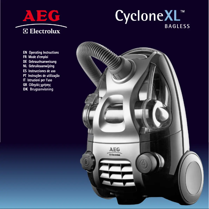 Page 1 de la notice Manuel utilisateur AEG Cyclone XL ACX6206L