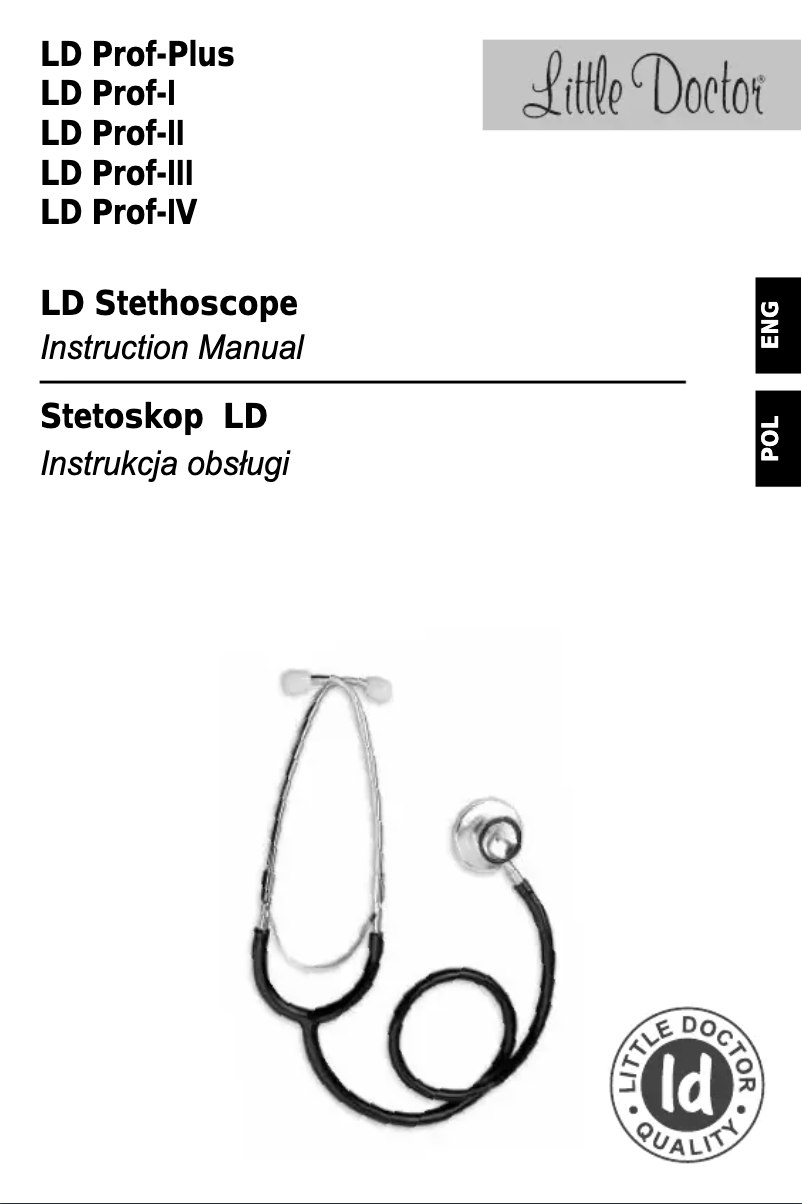 Image de la première page du manuel de l'appareil LD Prof-IV
