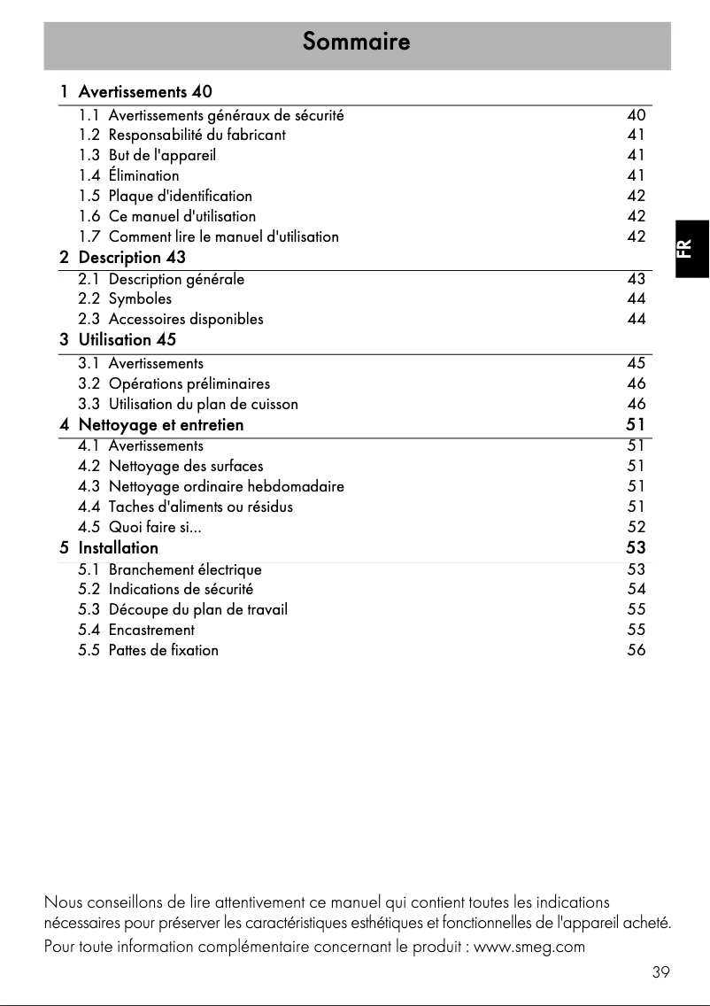 Image de la première page du manuel de l'appareil PI964N