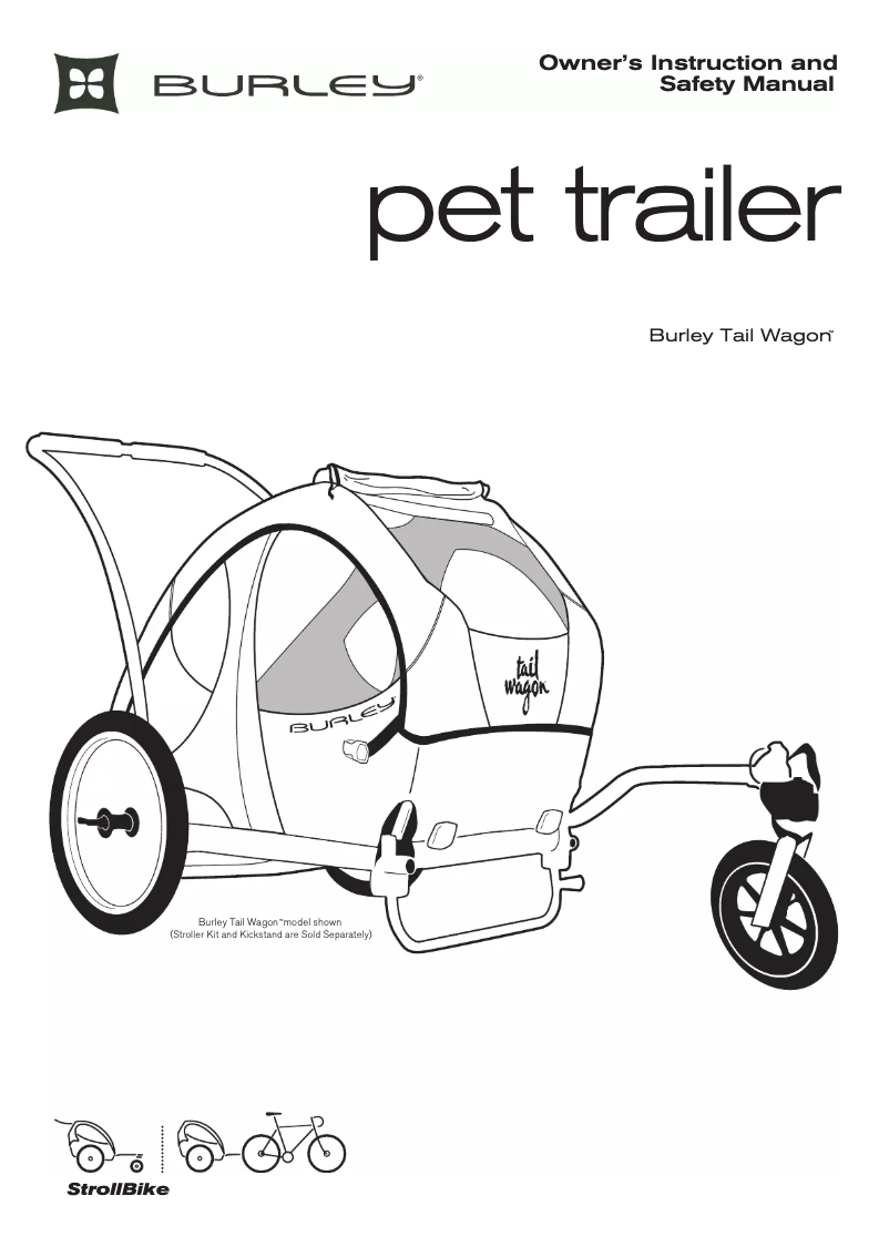 Page n°1 - Manuel utilisateur Burley Tail Wagon
