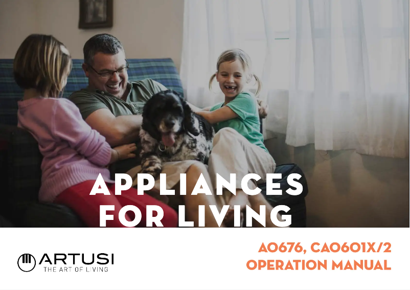 Page 1 de la notice Manuel utilisateur Artusi AO676