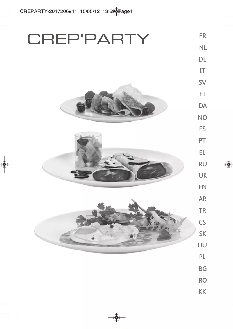 Image de la première page du manuel de l'appareil CrepParty PY581816