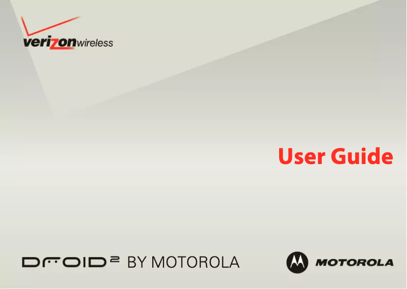 Page 1 de la notice Manuel utilisateur Motorola Droid 2
