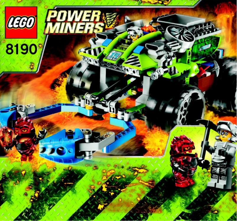Page 1 de la notice Manuel utilisateur Lego Power Miners 8190