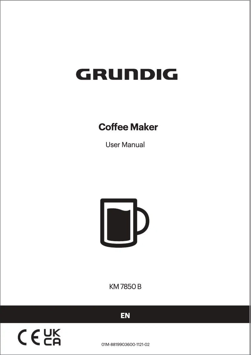 Page n°1 - Manuel utilisateur Grundig KM7850B