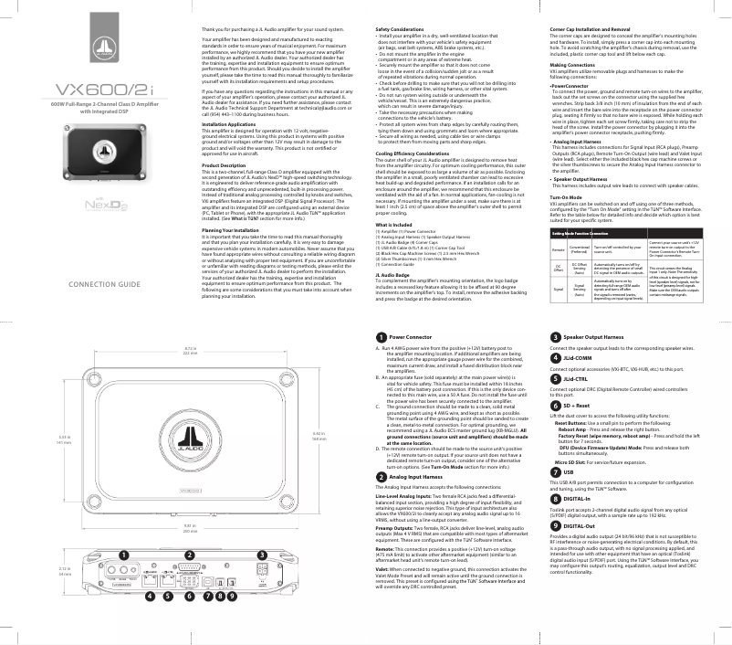 Image de la première page du manuel de l'appareil VX600/2i