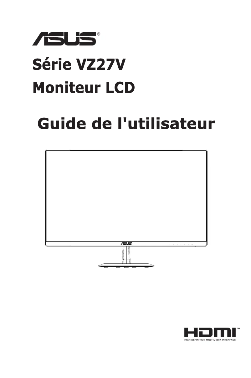 Page n°1 - Manuel utilisateur Asus VZ27VQ