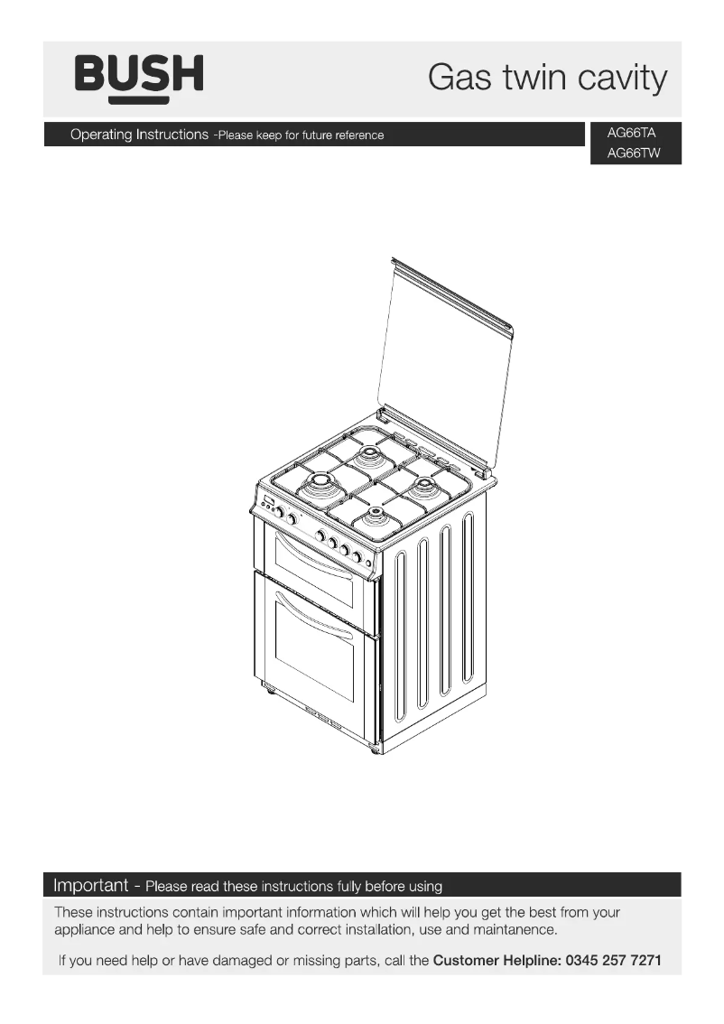 Image de la première page du manuel de l'appareil AG66TW