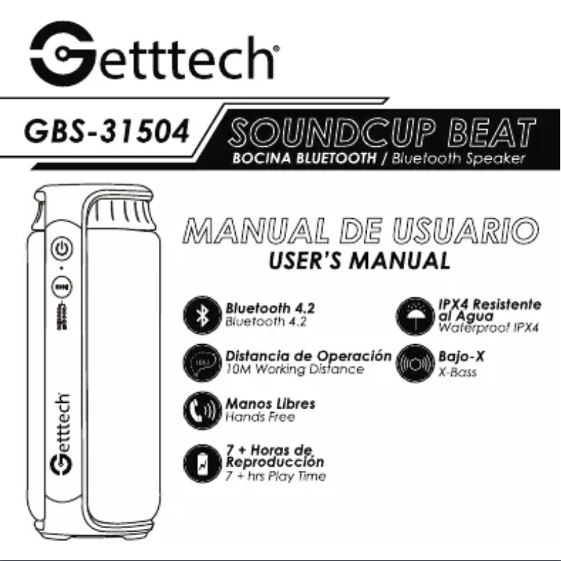 Page 1 de la notice Manuel utilisateur Getttech GBS-31504R