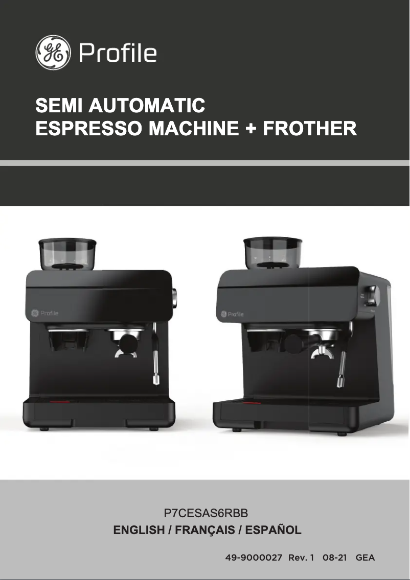 Image de la première page du manuel de l'appareil Profile P7CESAS6RBB