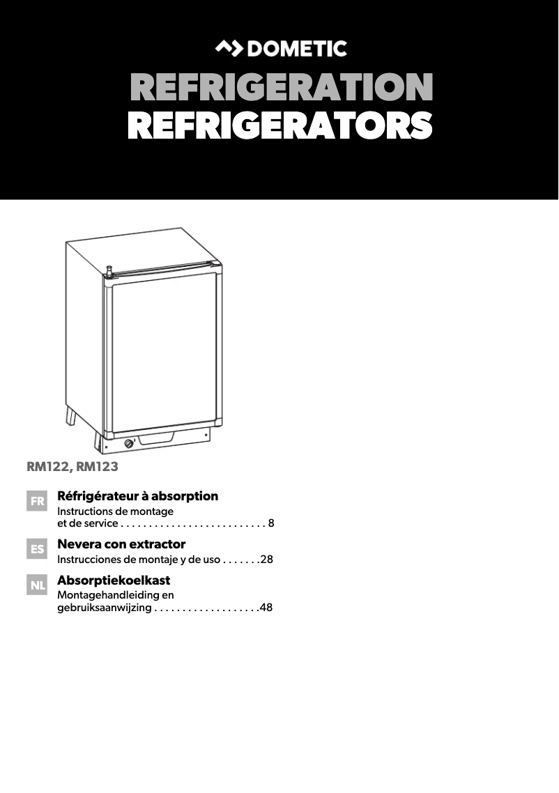 Imagen de la primera página del manual del dispositivo RM 122