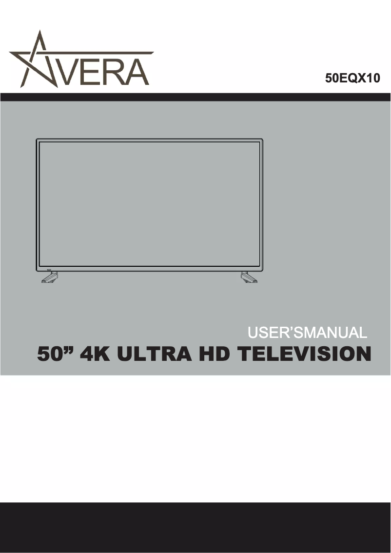 Page 1 de la notice Manuel utilisateur Avera Equinox 50EQX10