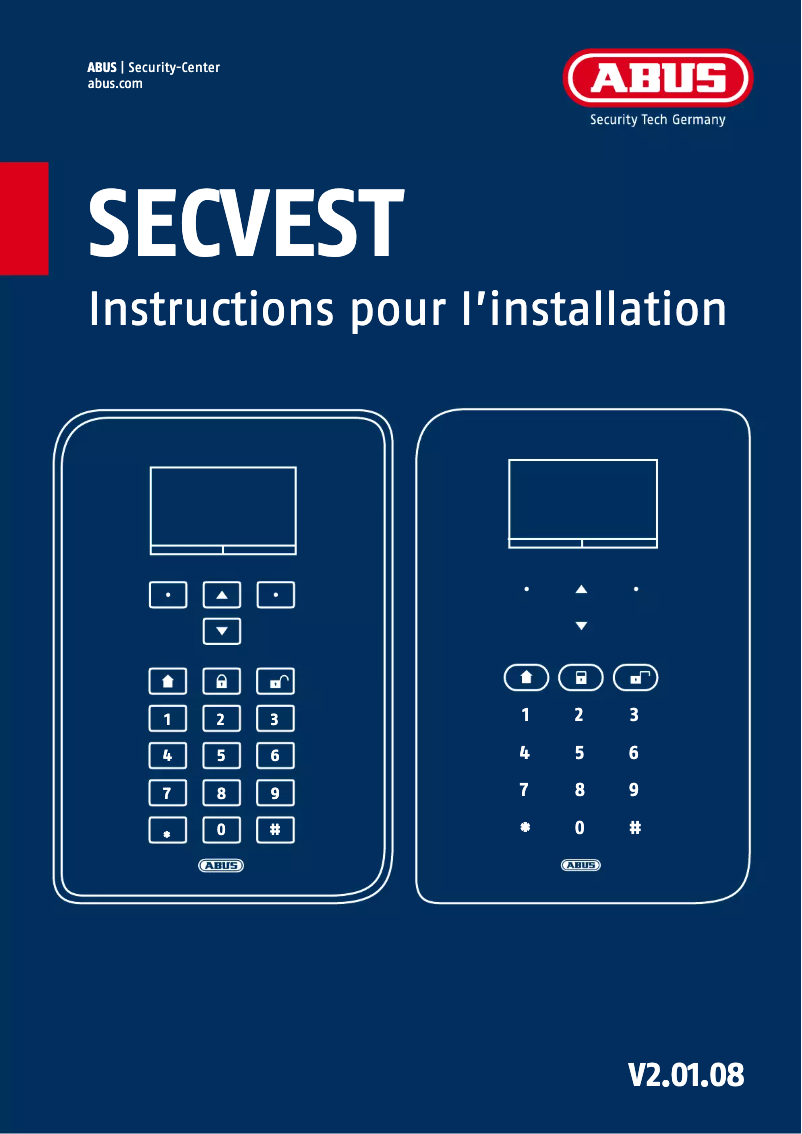 Image de la première page du manuel de l'appareil FUAA50010