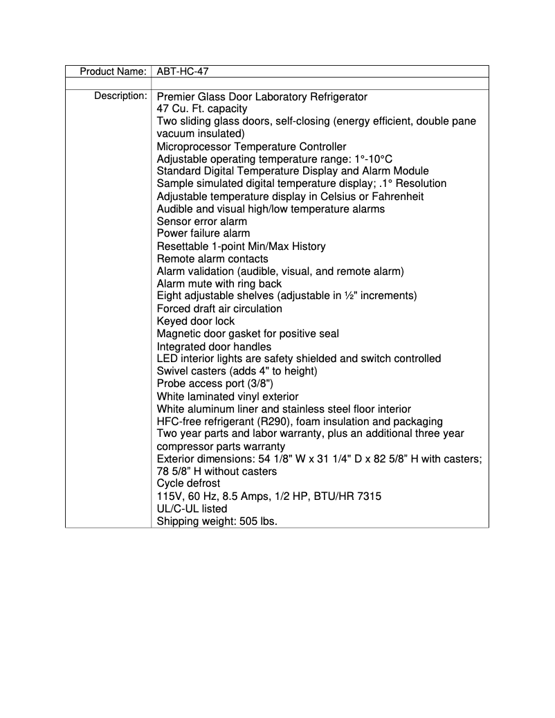 Image de la première page du manuel de l'appareil ABT-HC-47