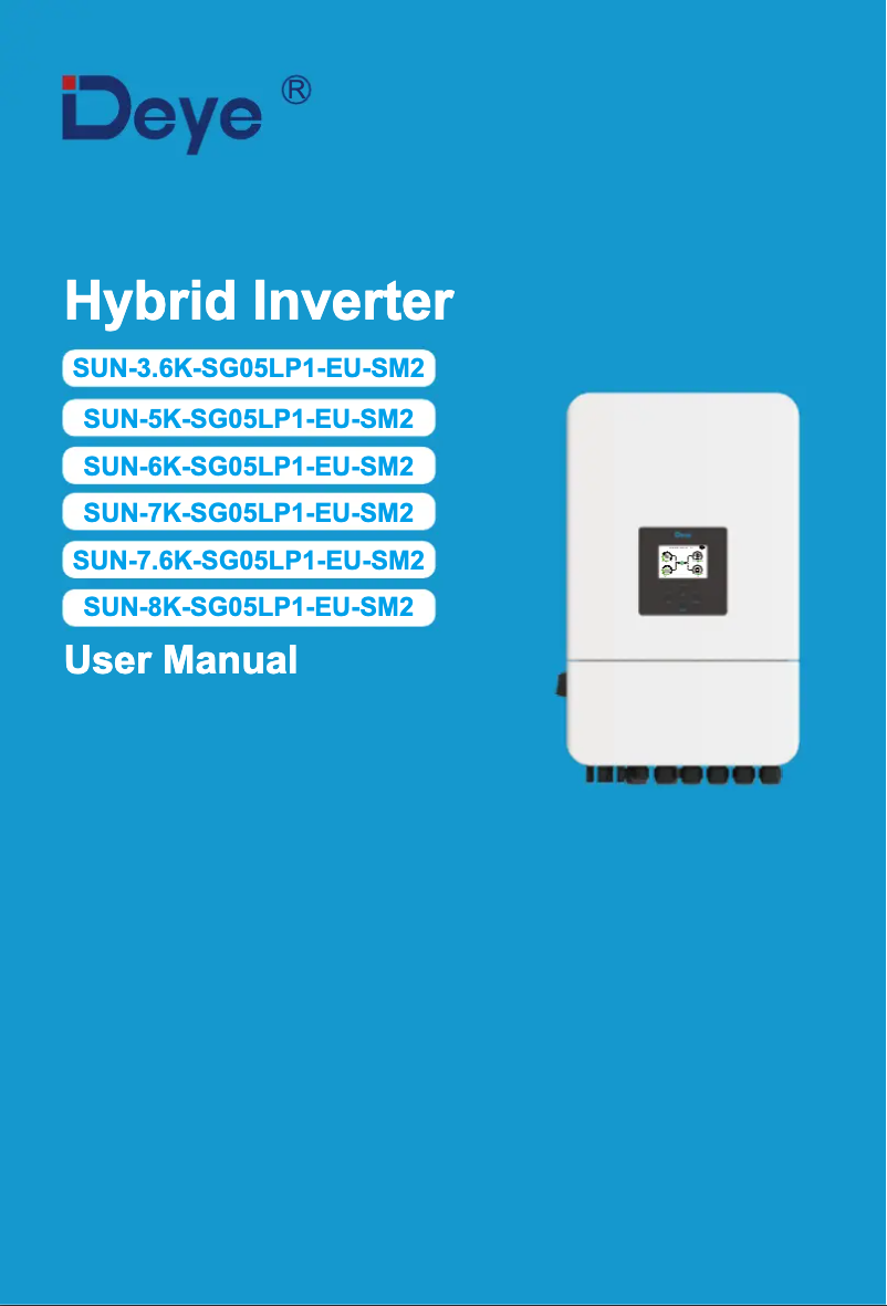 Imagen de la primera página del manual del dispositivo SUN-7.6K-SG05LP1-EU