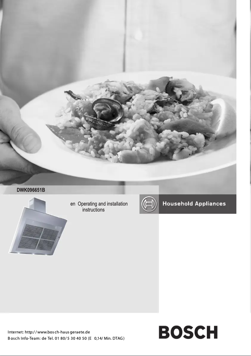 Page 1 de la notice Manuel utilisateur Bosch DWK096651B