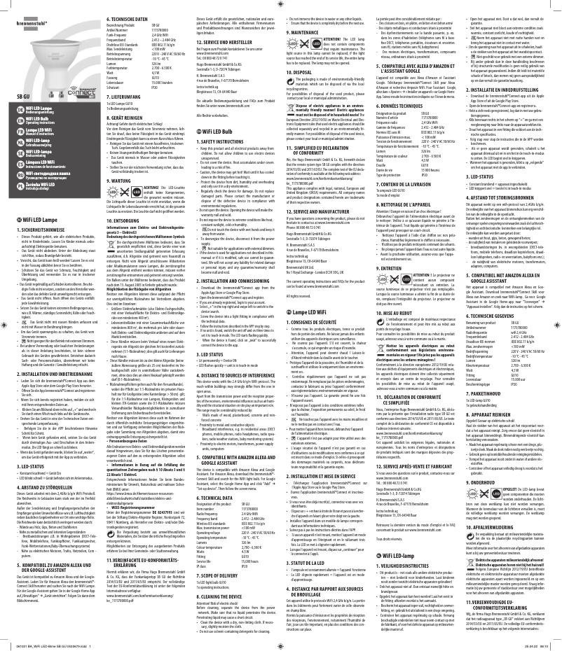 Page n°1 - Manuel utilisateur Brennenstuhl SB GU