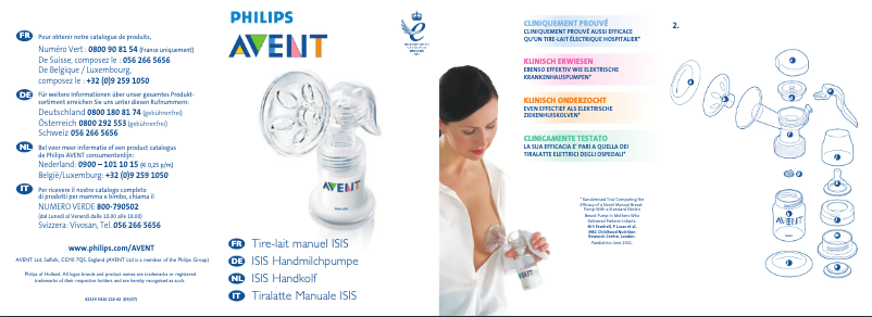 Image de la première page du manuel de l'appareil Avent SCD277