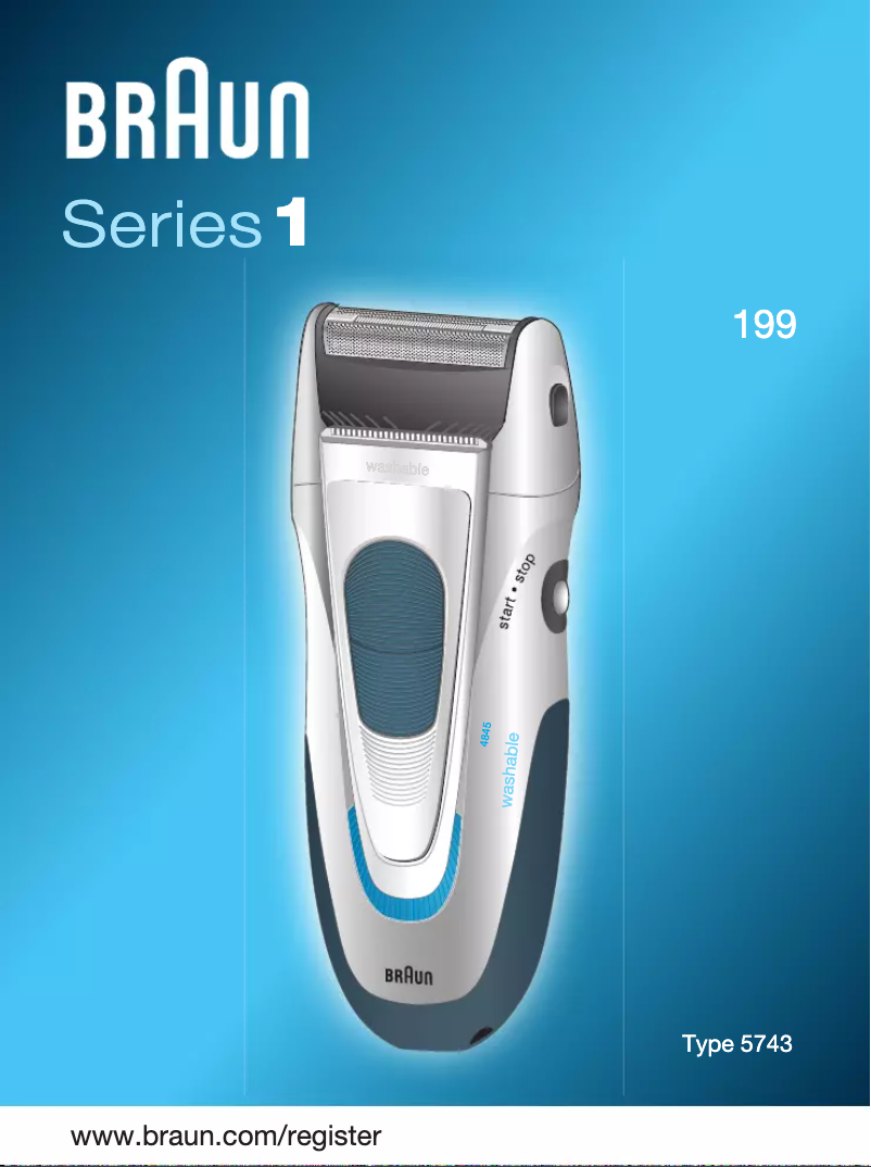 Page 1 de la notice Manuel utilisateur Braun Series 1 199