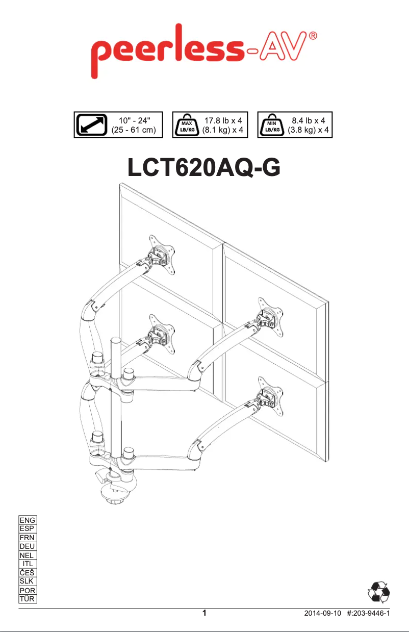 Image de la première page du manuel de l'appareil LCT620AQ-G