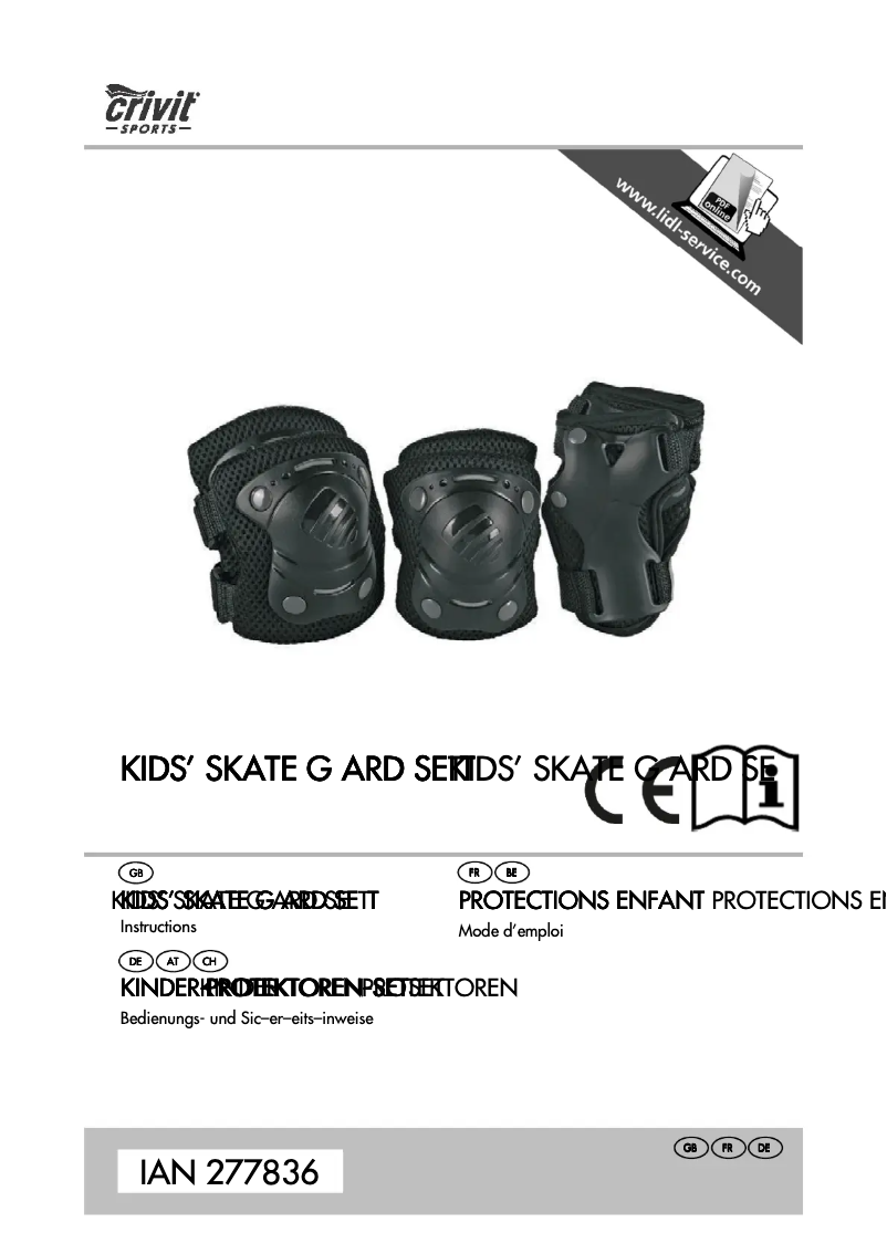 Page n°1 - Manuel utilisateur Crivit IAN 277836