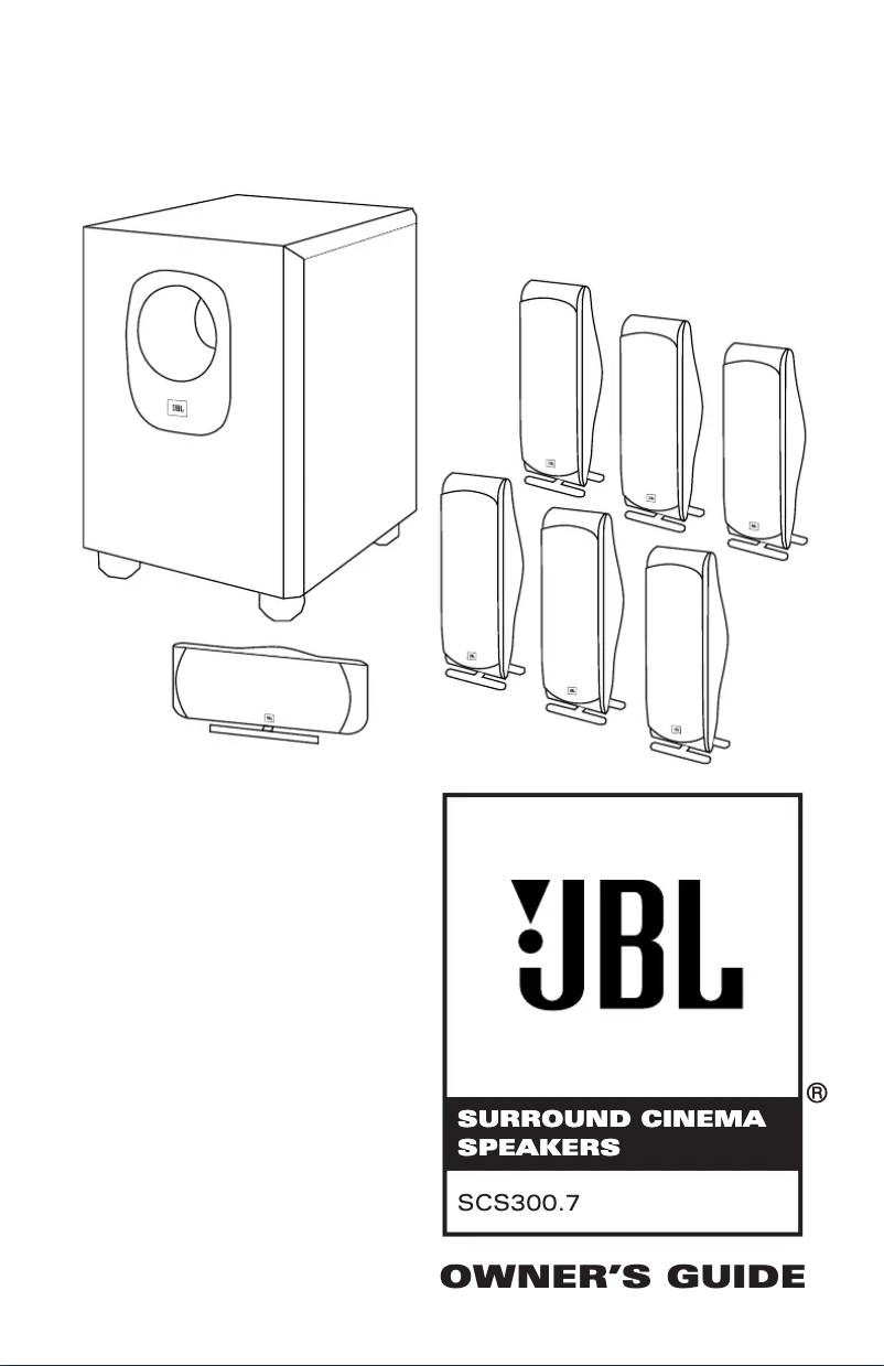 Page n°1 - Manuel utilisateur JBL SCS300.7
