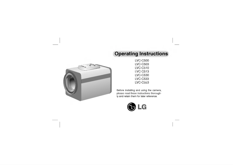 Page n°1 - Manuel utilisateur LG LVC-C553