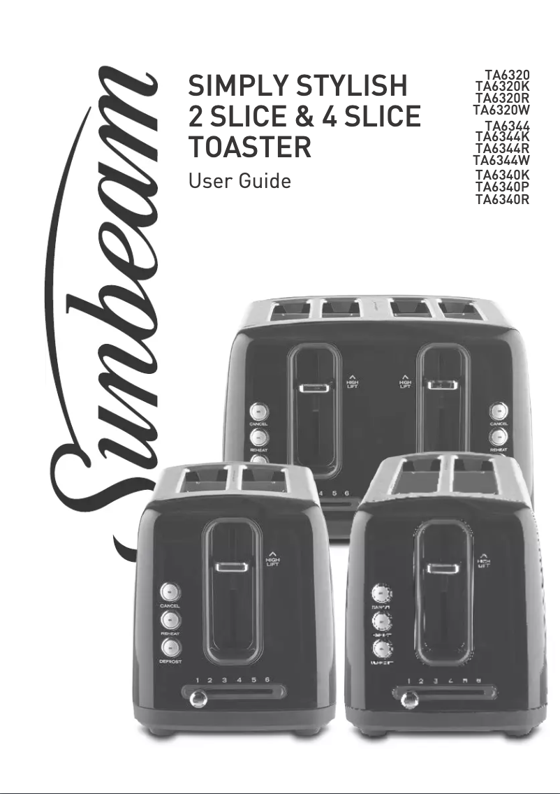 Image de la première page du manuel de l'appareil TA6344