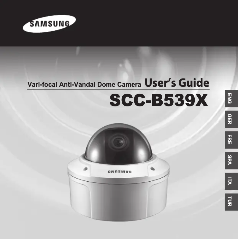 Page 1 de la notice Manuel utilisateur Samsung SCC-B5392P