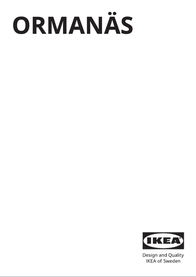 Imagen de la primera página del manual del dispositivo ORMANÄS 005.413.24