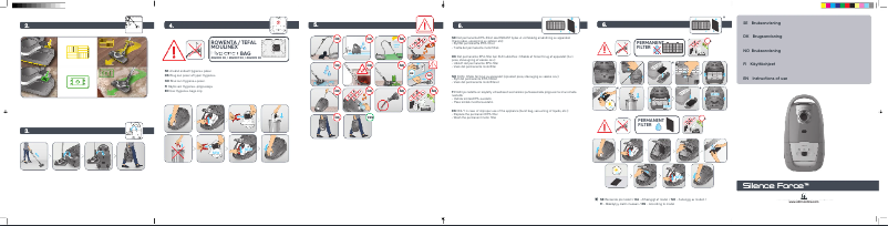 Image de la première page du manuel de l'appareil Silence Force VO7376NA