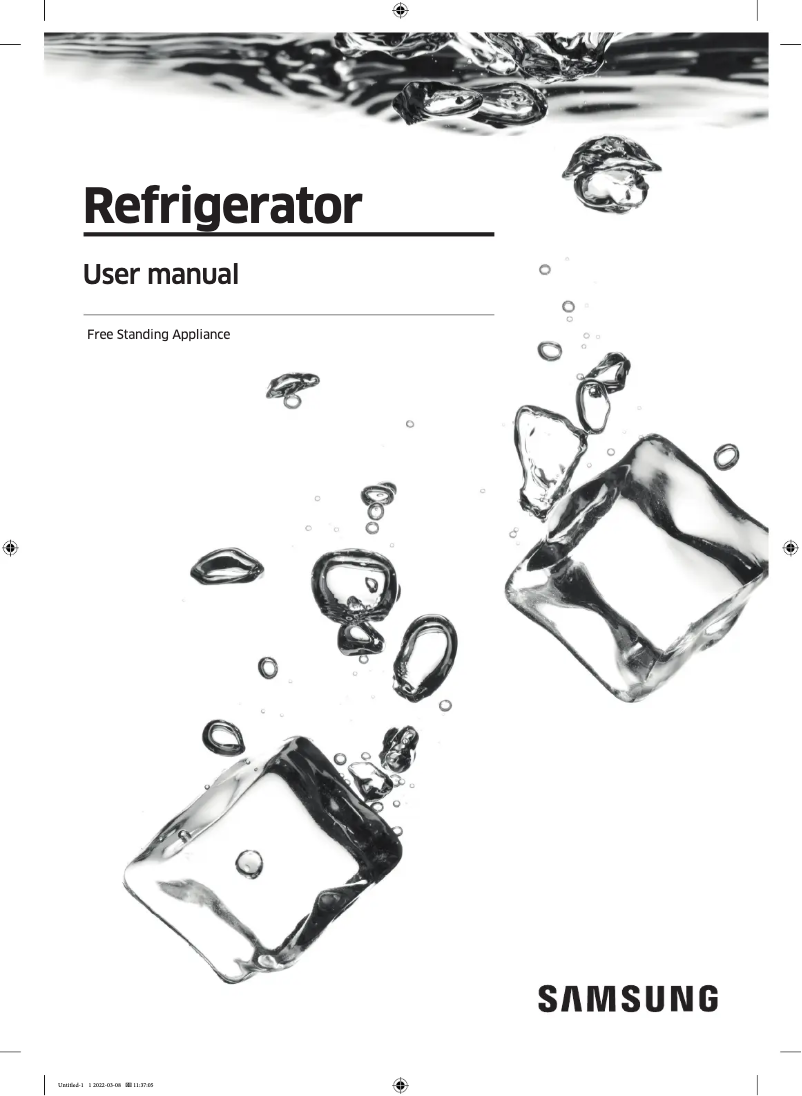 Page 1 de la notice Manuel utilisateur Samsung RF63A91C377