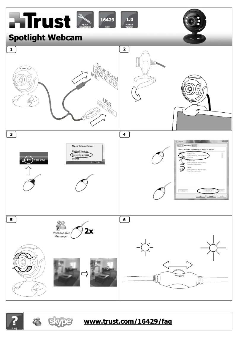 Image de la première page du manuel de l'appareil 16429 SpotLight